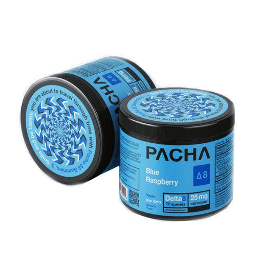 Pacha Delta 8 Edible - Vegan Gummies Blue Razz 25mg Best Price