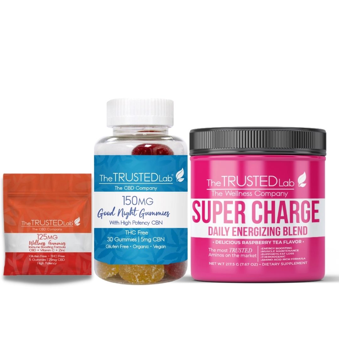 The Trusted Lab “Super Charge” Energy and Sleep Set with CBD or CBN Best Price