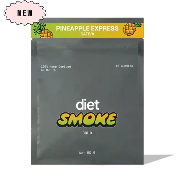 Diet Smoke Pineapple Express Gummies 50MG THC Best Price