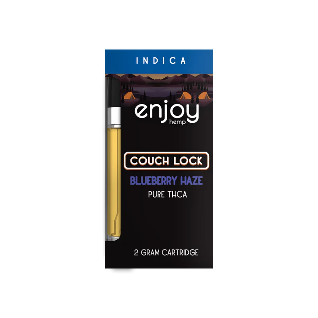 Enjoy Hemp Pure THCA 2g Vape Cartridge for Couch Lock - Blueberry Haze (Indica) Best Price