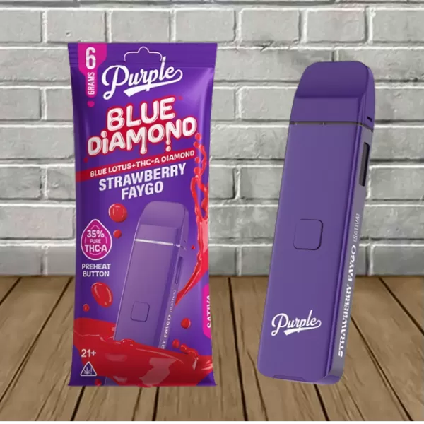 Purple Blue Diamond Blue Lotus + THCa Diamonds Disposable 6g Best Price