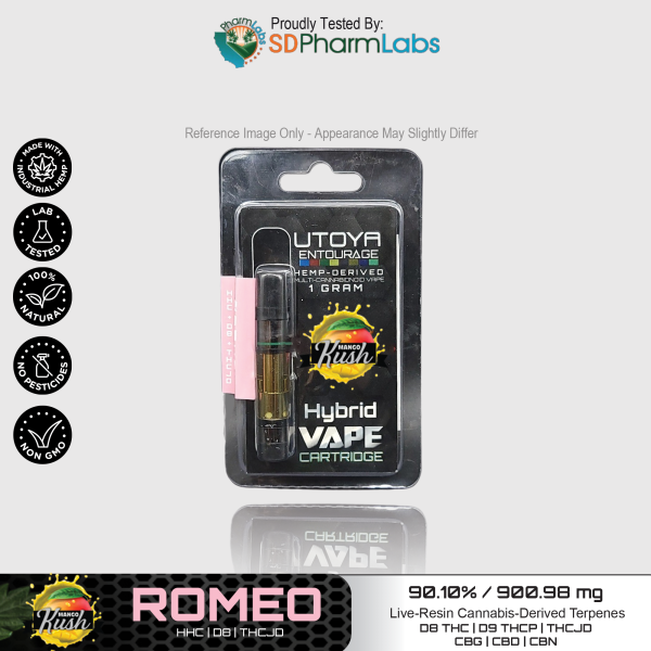 Utoya | Live Resin Delta 8 THC Vape Cartridge - 1g Best Price