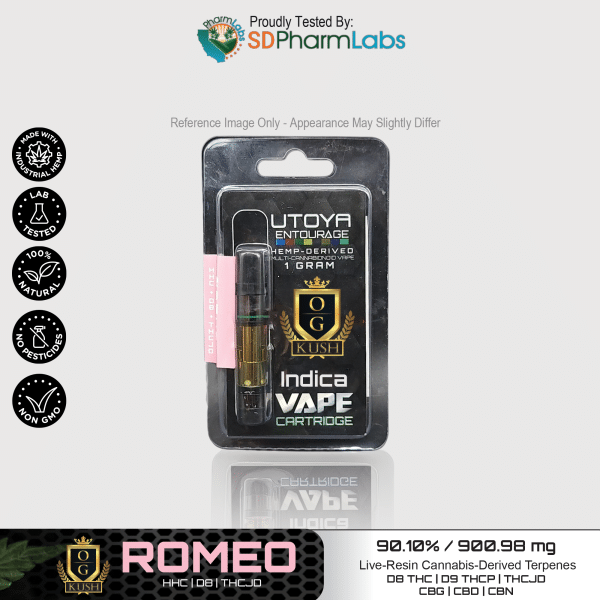 Utoya | Live Resin Delta 8 THC Vape Cartridge - 1g Best Price