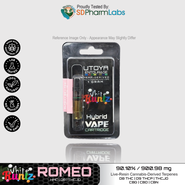 Utoya | Live Resin Delta 8 THC Vape Cartridge - 1g Best Price