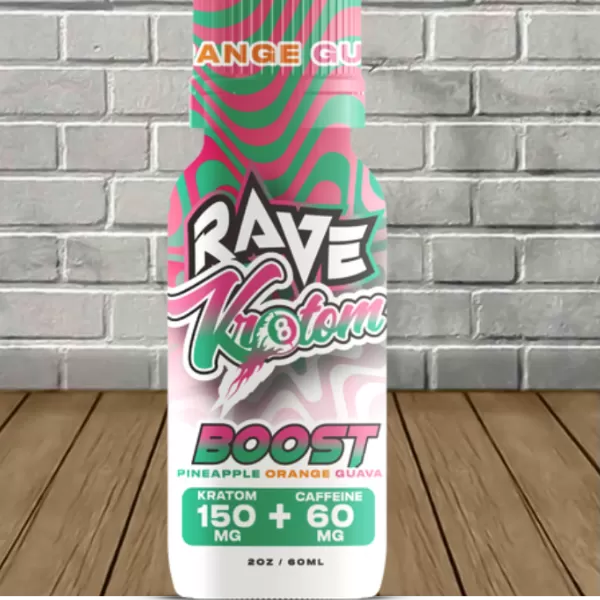 Rave Kratom BOOST Kratom + Caffeine Shot 2oz Best Price