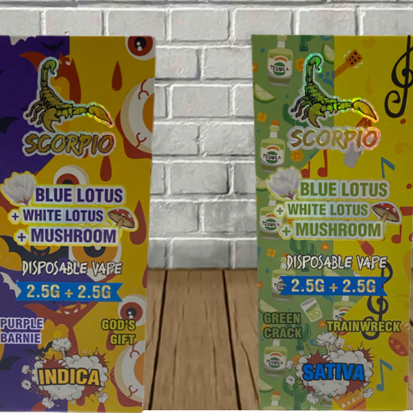 Scorpio Blue Lotus + White Lotus + Mushroom Disposable 5g Best Price