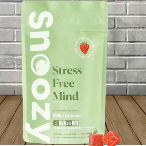 Snoozy Stress Free Mind Delta 9 Gummies 100mg Best Price