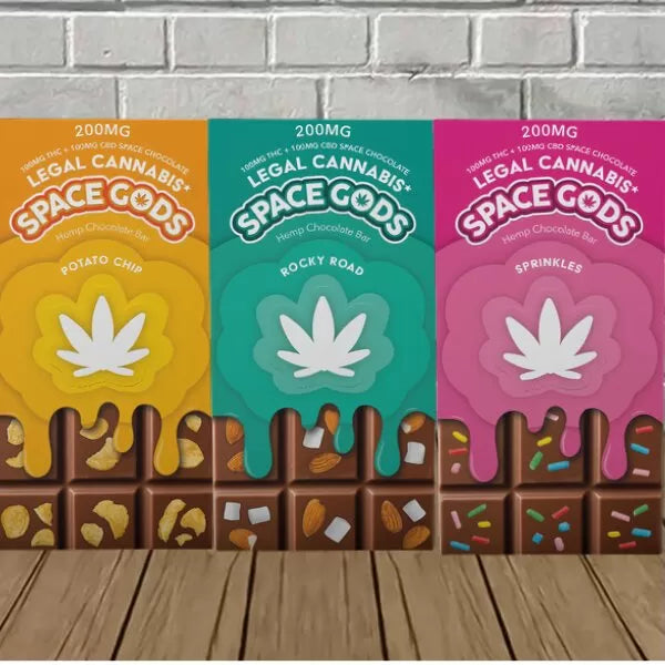 Space Gods Delta 9 | CBD Space Chocolate 200mg Best Price