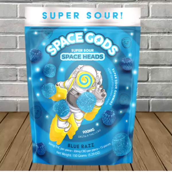 Space Gods Super Sour Space Heads Gummies 900mg Best Price