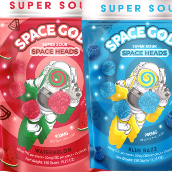 Space Gods Super Sour Space Heads Gummies 900mg Best Price