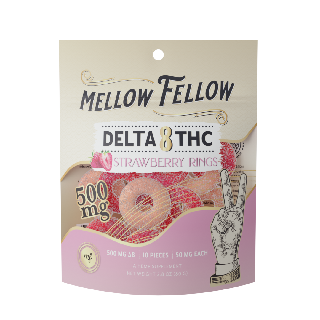 Mellow Fellow Delta 8 Strawberry Rings Best Price