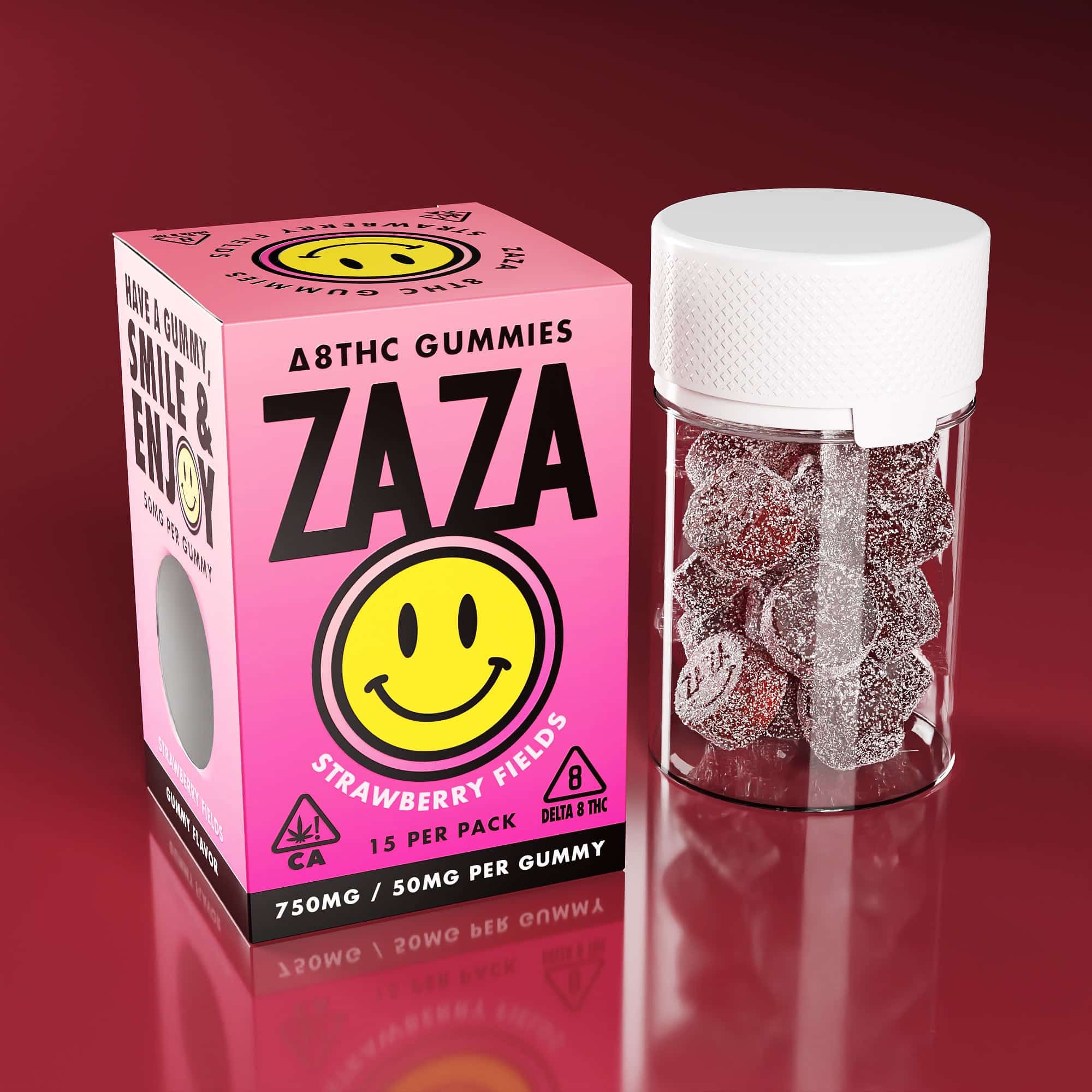 ZAZA 50mg Delta 8 THC Gummies (15pc) Best Price