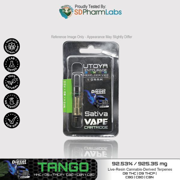 Utoya | Live Resin Delta 8 THC Vape Cartridge - 1g Best Price