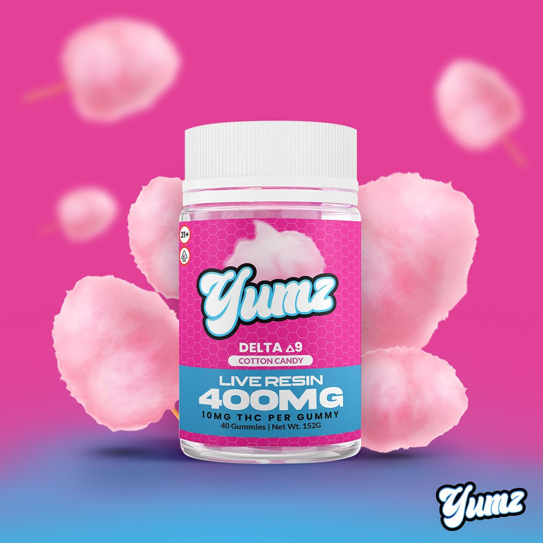 THC Gummies ( Farm Bill Compliant Delta-9 THC ) YUMZ LAB - Cotton Candy Best Price