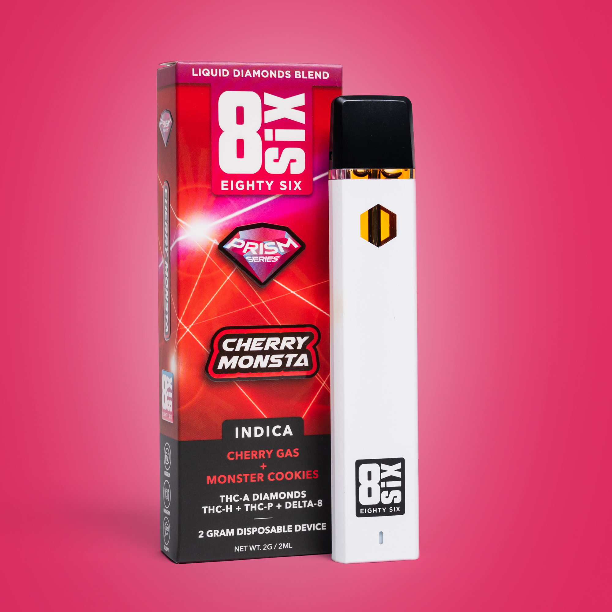 Eighty Six Cherry Monsta THCA Liquid Diamonds 2G Disposable (Cherry Gas) Best Price