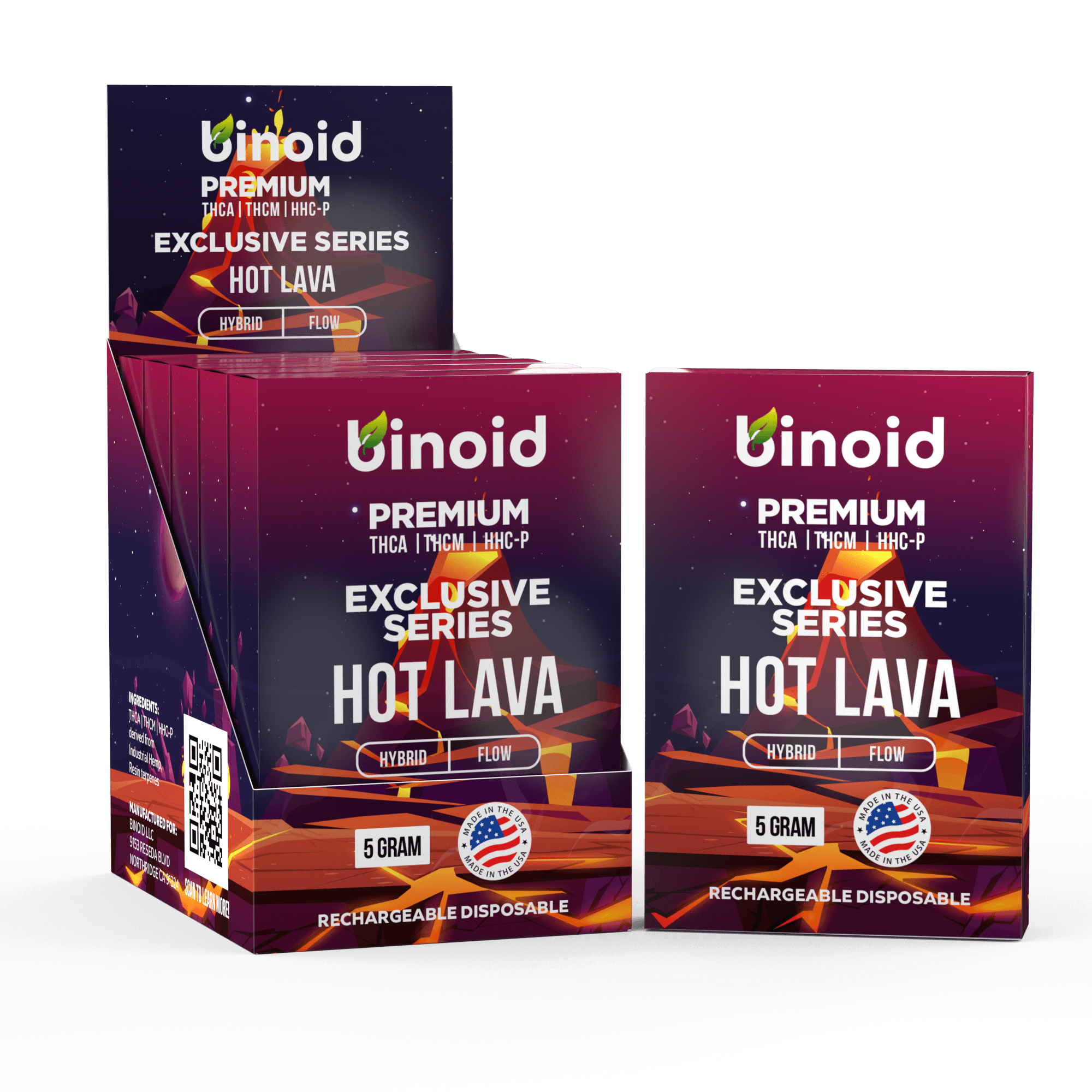 Binoid Exclusive Series 5 Gram Disposable Vape – Hot Lava Best Price