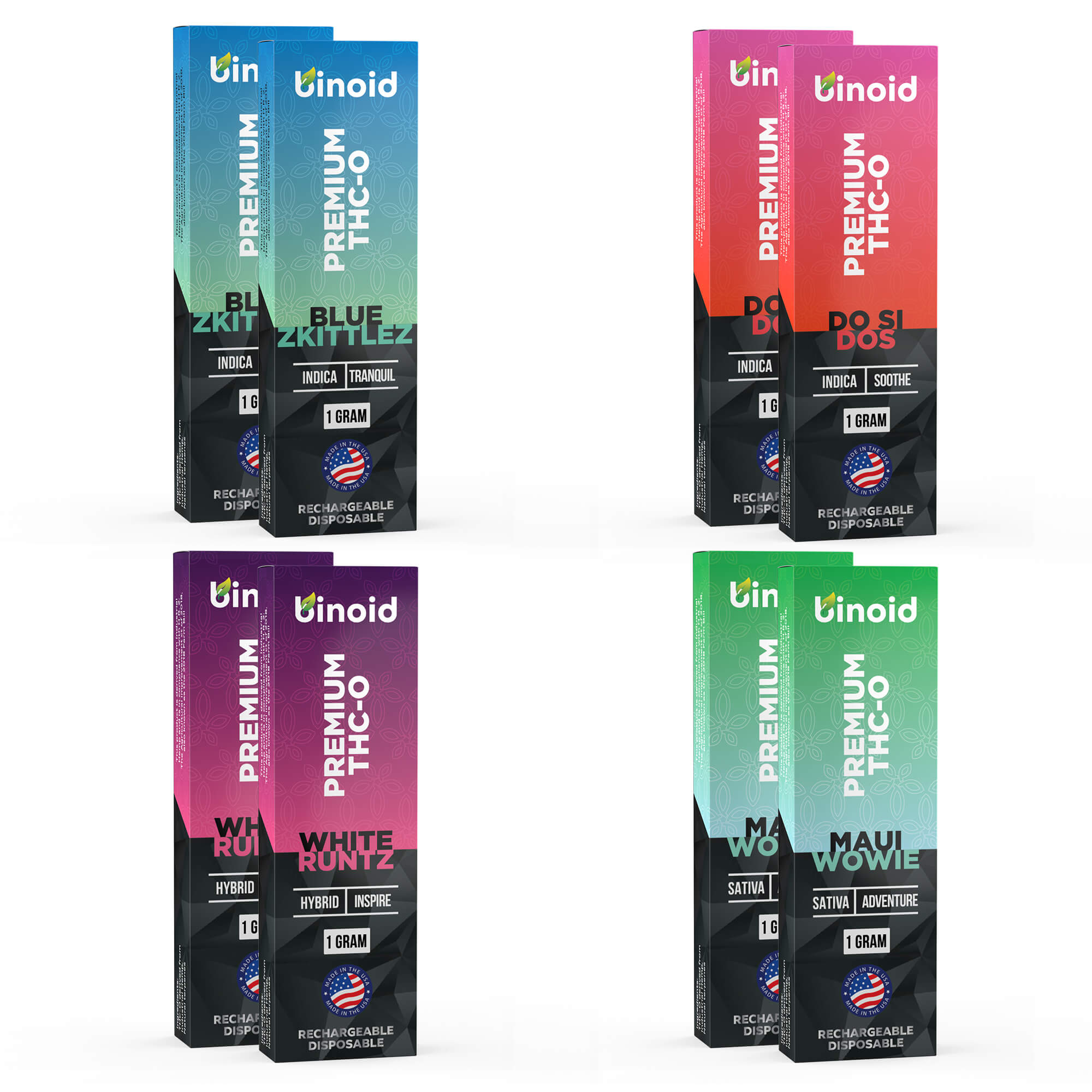 Binoid THC-O Rechargeable Disposable Vapes - Bundle Best Price
