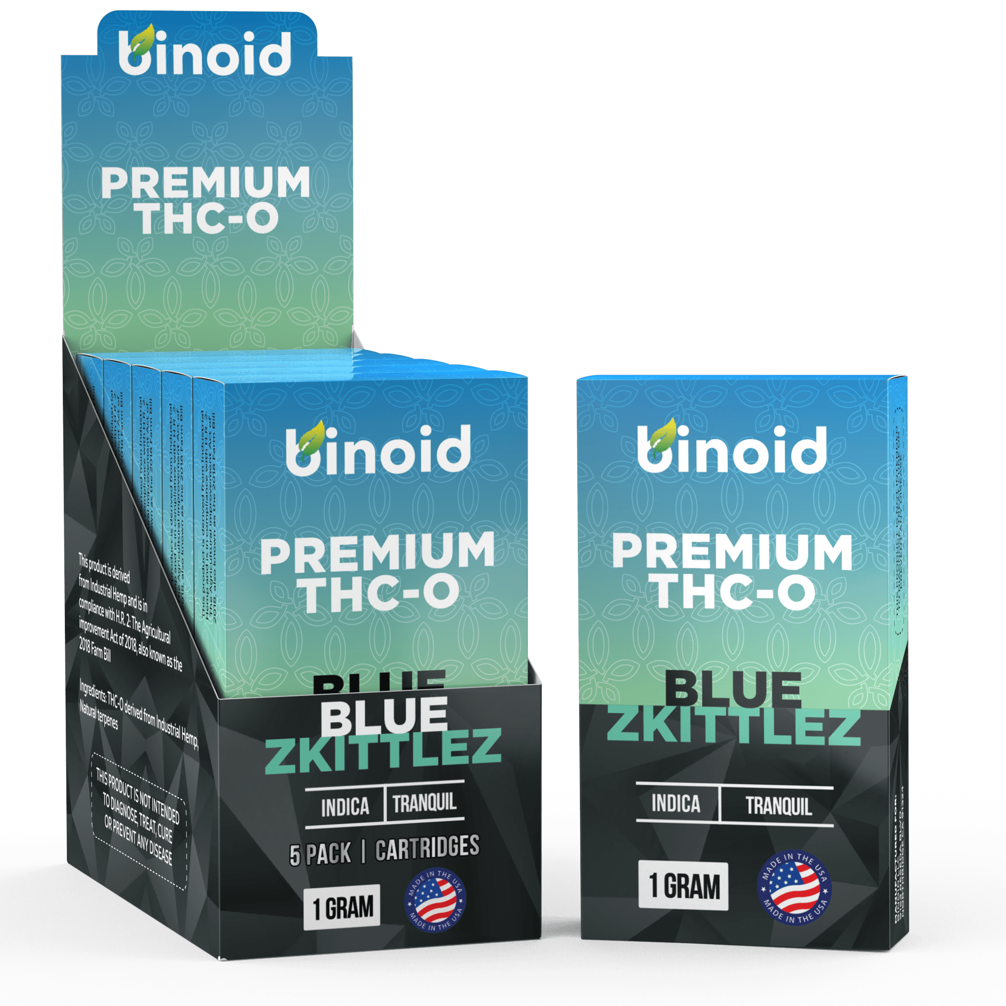 Binoid THC-O Vape Cartridge - Blue Zkittlez Best Price