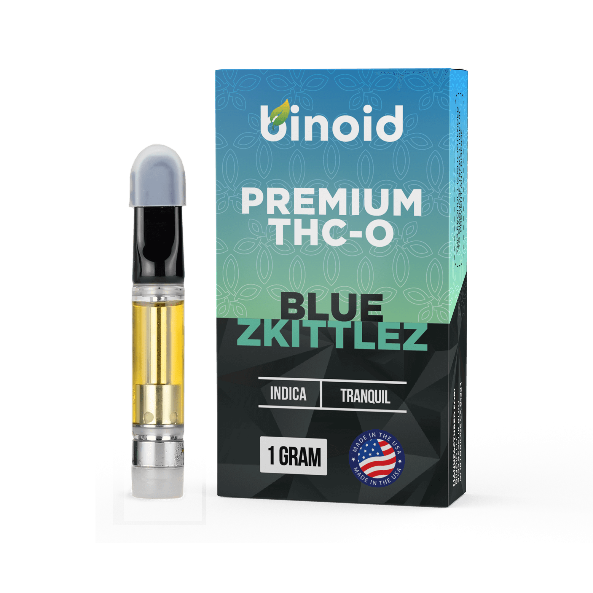 Binoid THC-O Vape Cartridge - Blue Zkittlez Best Price
