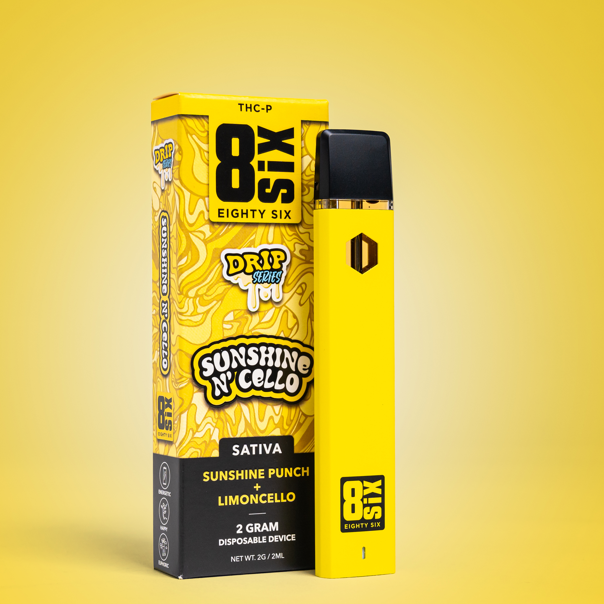 Eighty Six Sunshine N’ Cello THC-P 2G Disposable (Sunshine Punch) Best Price