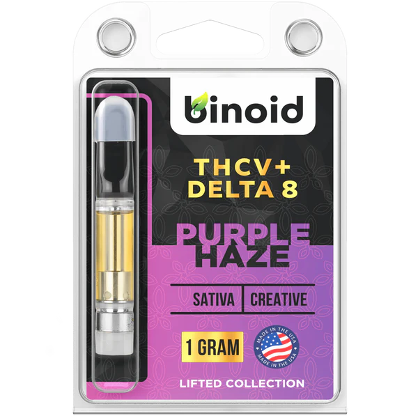 Binoid THCV + DELTA 8 THC Vape Cartridge - Purple Haze Best Price
