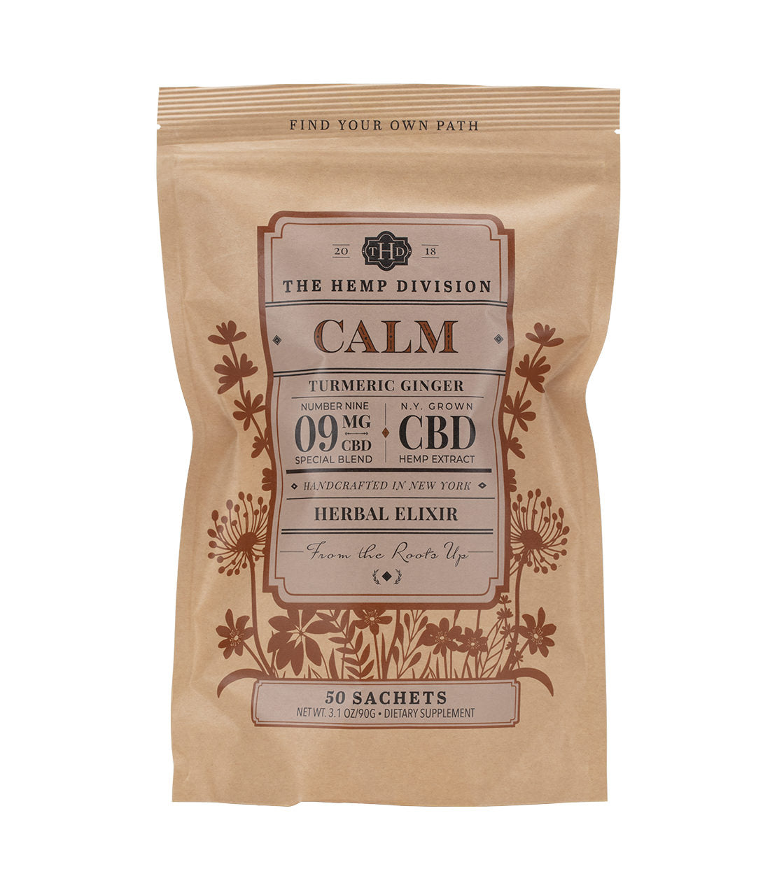 The Hemp Division Calm - 9 MG CBD - Bag of 50 Sachets Best Price