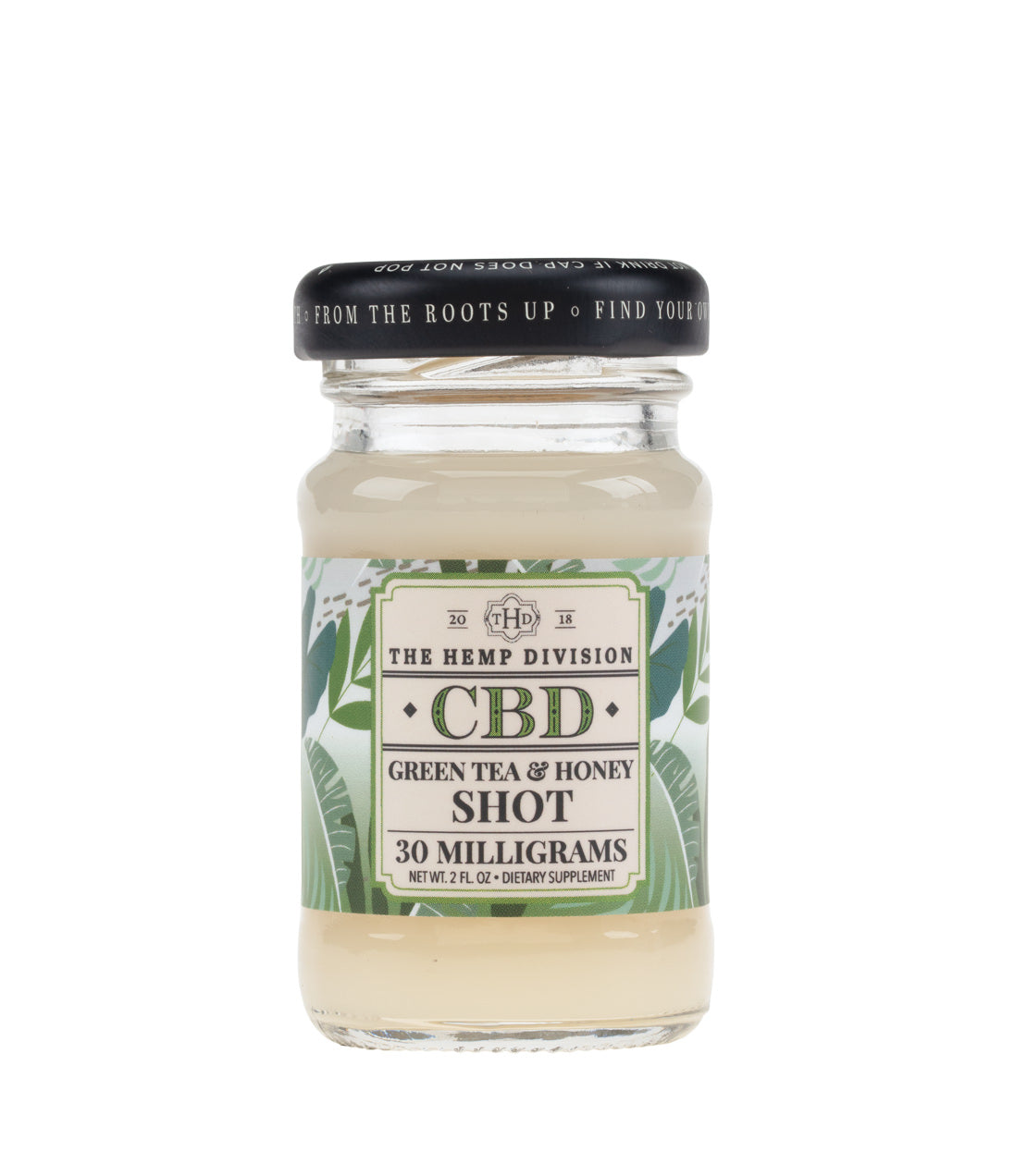 The Hemp Division Green Tea & Honey Shot - 30 MG CBD (Case of 8) Best Price
