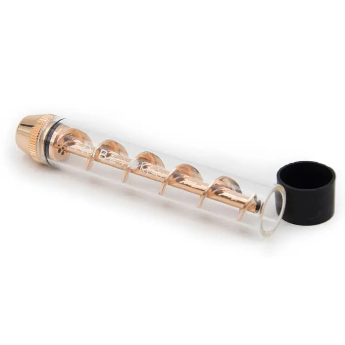 TribeTokes The Phoenix Glass Blunt Twist Pipe Rose Gold Best Price
