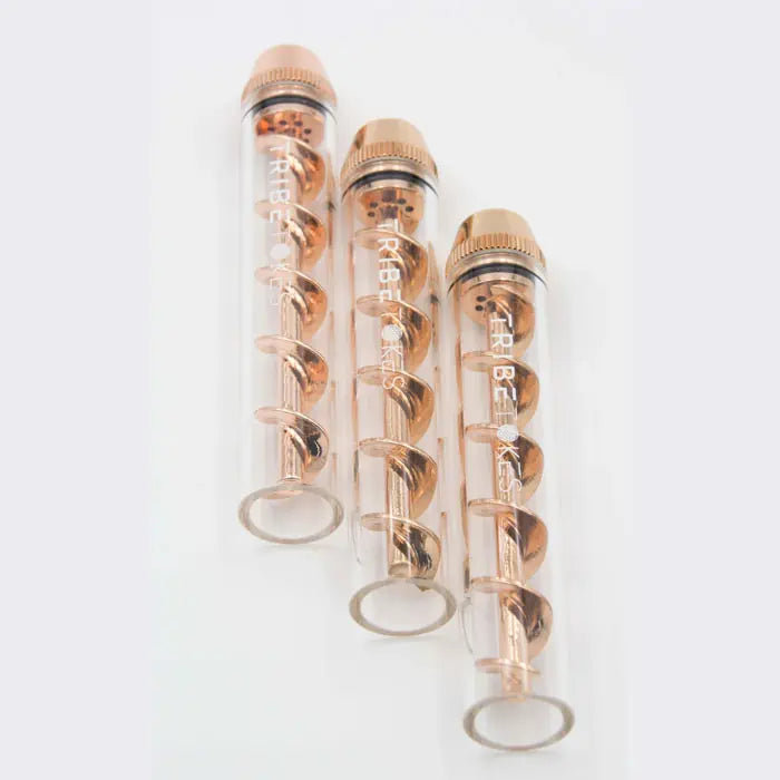 TribeTokes The Phoenix Glass Blunt Twist Pipe Rose Gold Best Price