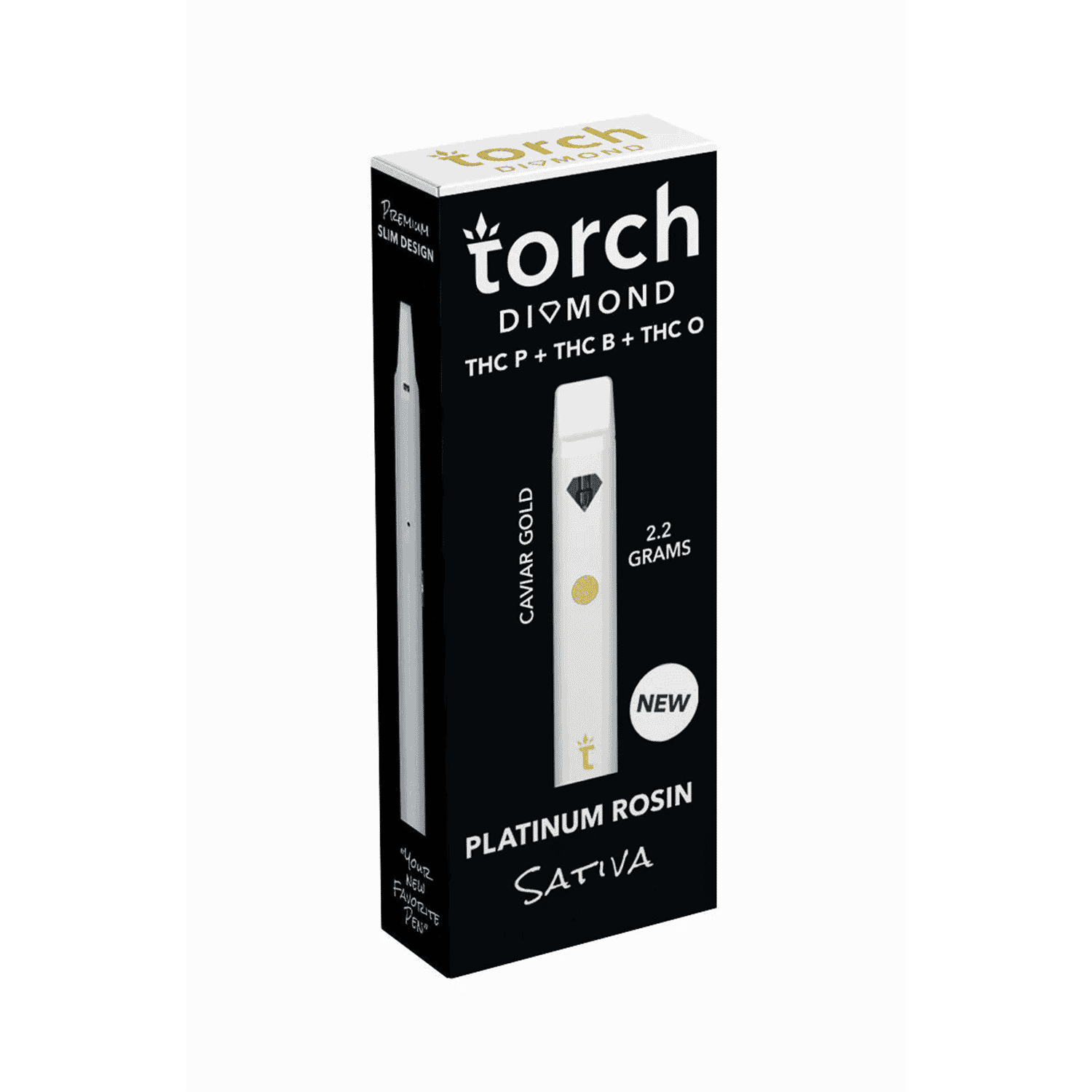 Torch Diamond Caviar Gold THC-O + Delta 8 + THCP + THCB Disposable (2.2g) Best Price