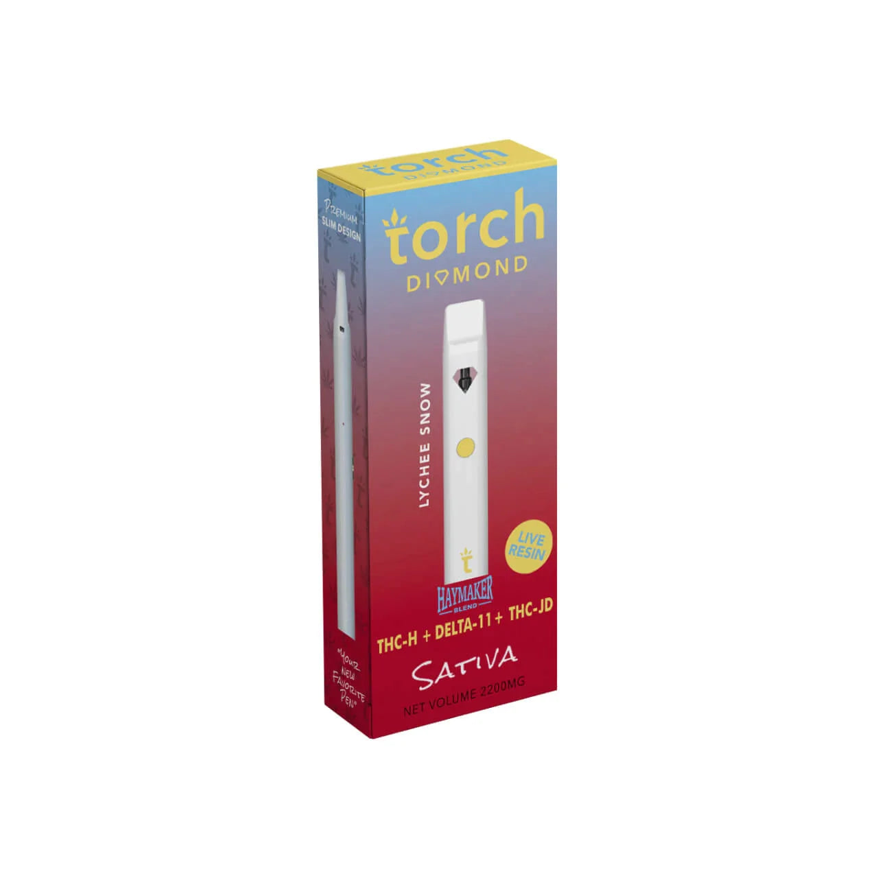 Torch Diamond Lychee Snow THC-h + Delta 11 + THC-jd Disposable (2.2g) Best Price