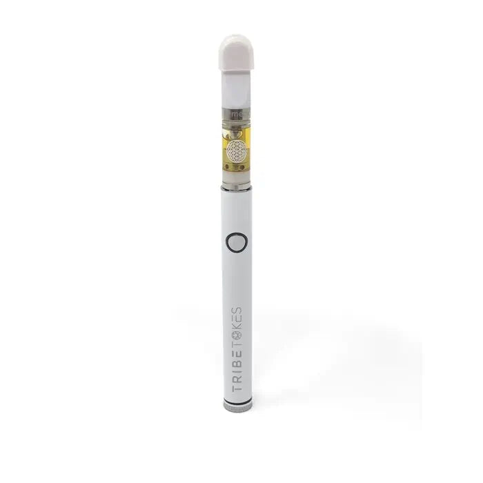 TribeTokes CBD Oil Vape Pen Starter Kit Bundle | White Wand Battery & CBD Cartridge Best Price