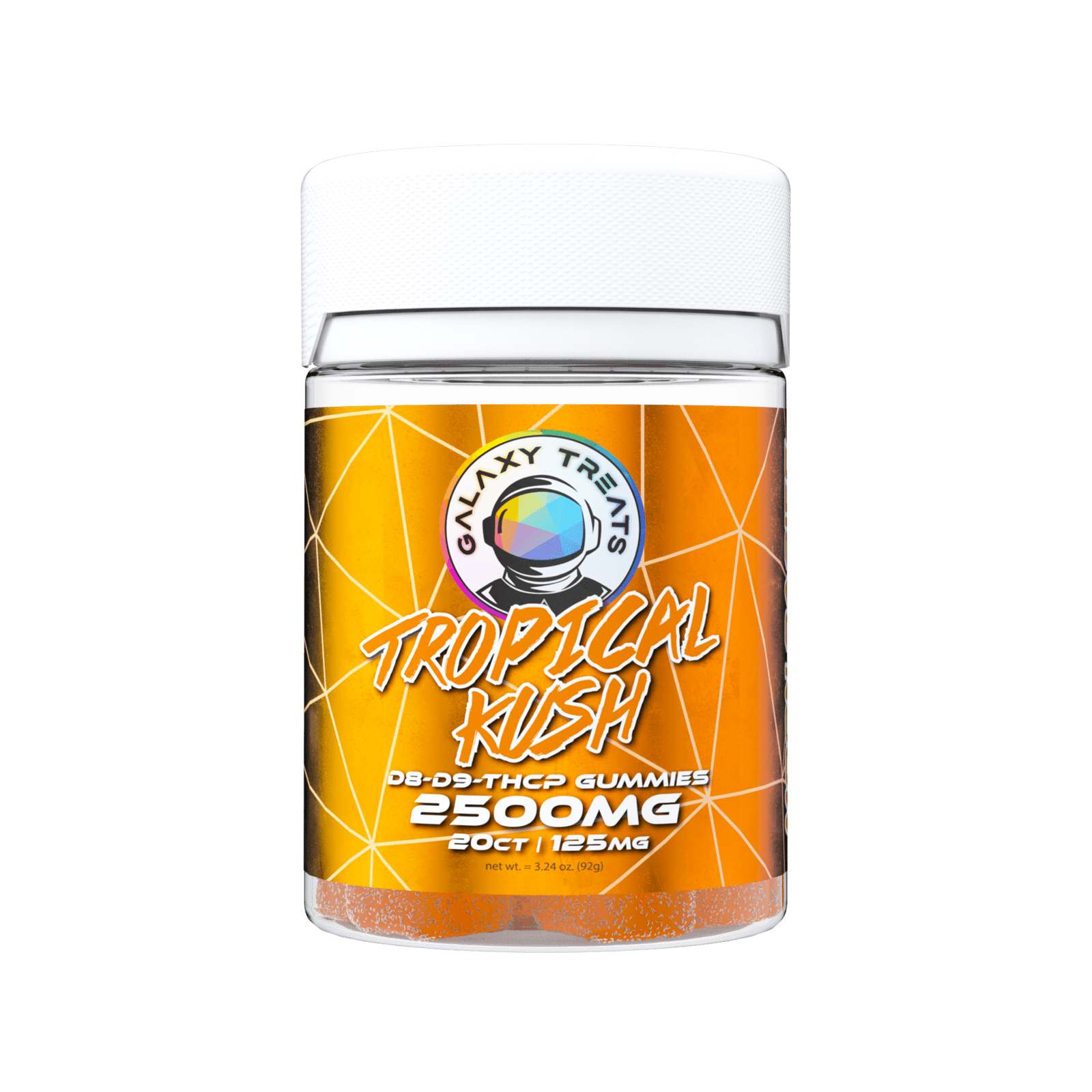 Galaxy Treats Tropical Kush 2500mg D8 D9 THCP Gummies (20-CT) Best Price