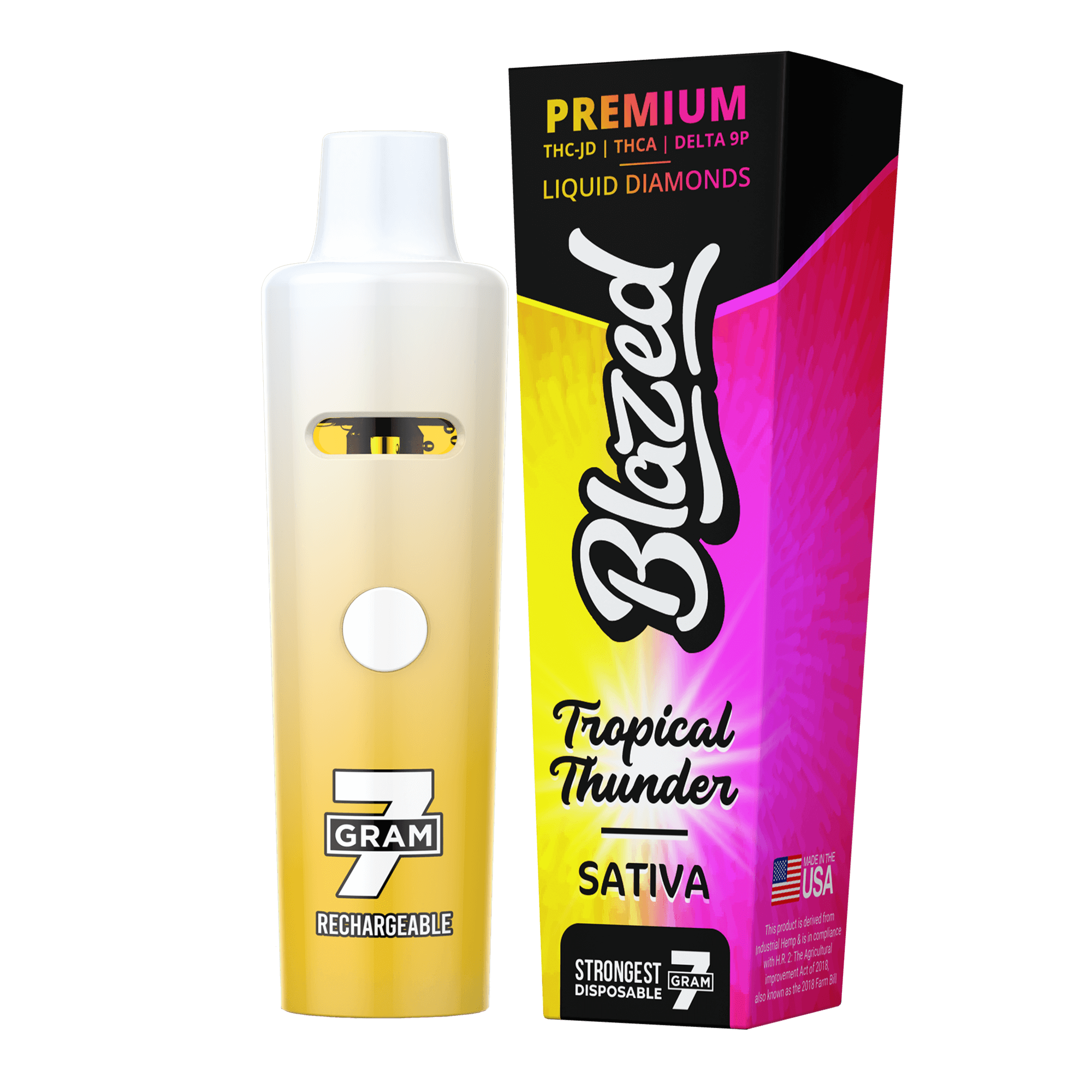 Blazed 7 Gram THCA + Delta 9B Disposable Vape Best Price