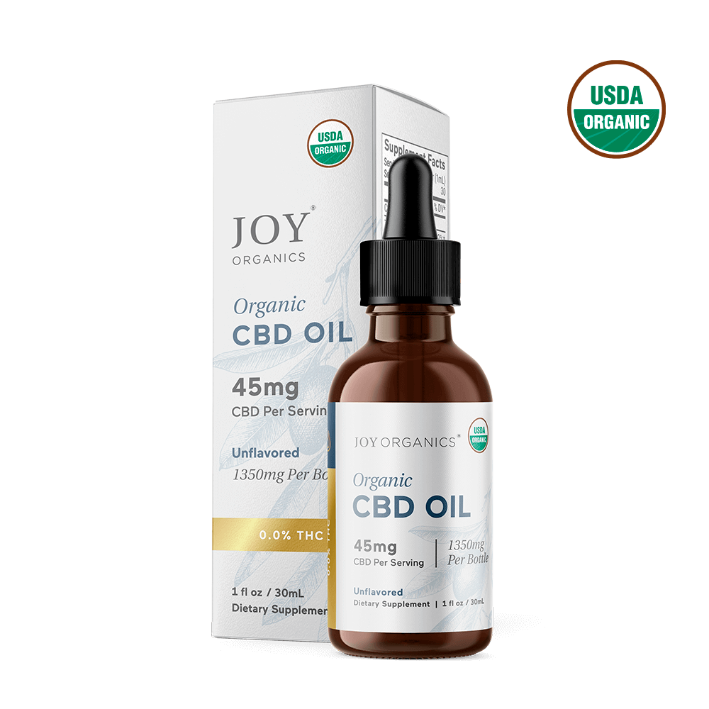 Joy Organics Unflavored: Organic Broad Spectrum CBD Tincture Best Price