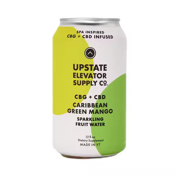 Upstate Elevator CBD Drinks | CBG+CBD CARIBBEAN GREEN MANGO SPARKLING FRUIT WATER Best Price