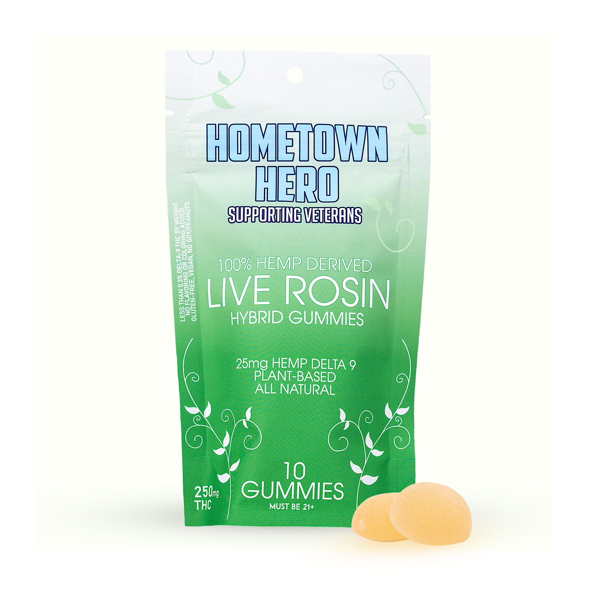 Hometown Hero Delta-9 THC Live Rosin Gummies Best Price