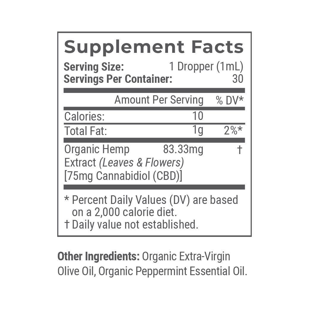 Joy Organics Tranquil Mint: Organic Broad Spectrum CBD Tincture Best Price