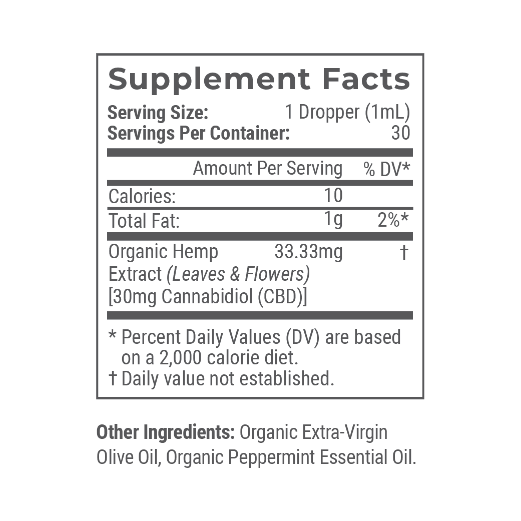 Joy Organics Tranquil Mint: Organic Broad Spectrum CBD Tincture Best Price