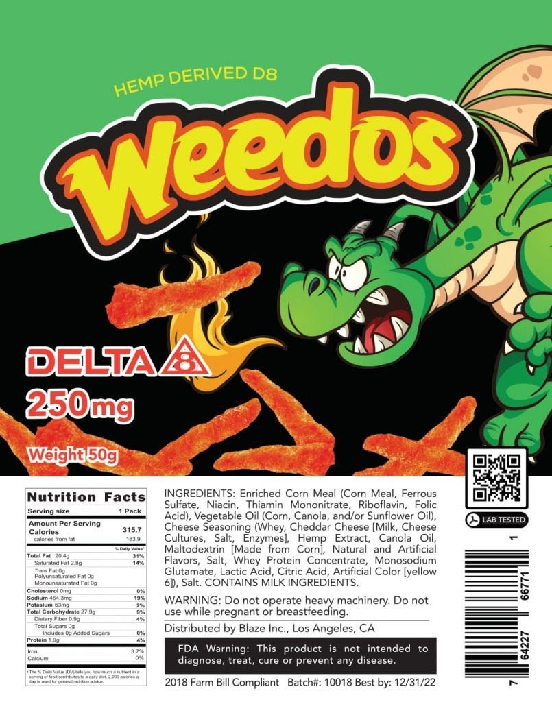 Delta-8 THC Chips - Weedos Best Price