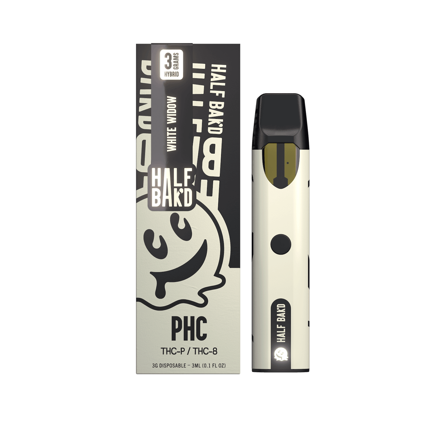 Half Bak'd White Widow - 3G PHC Disposable (Hybrid) Best Price