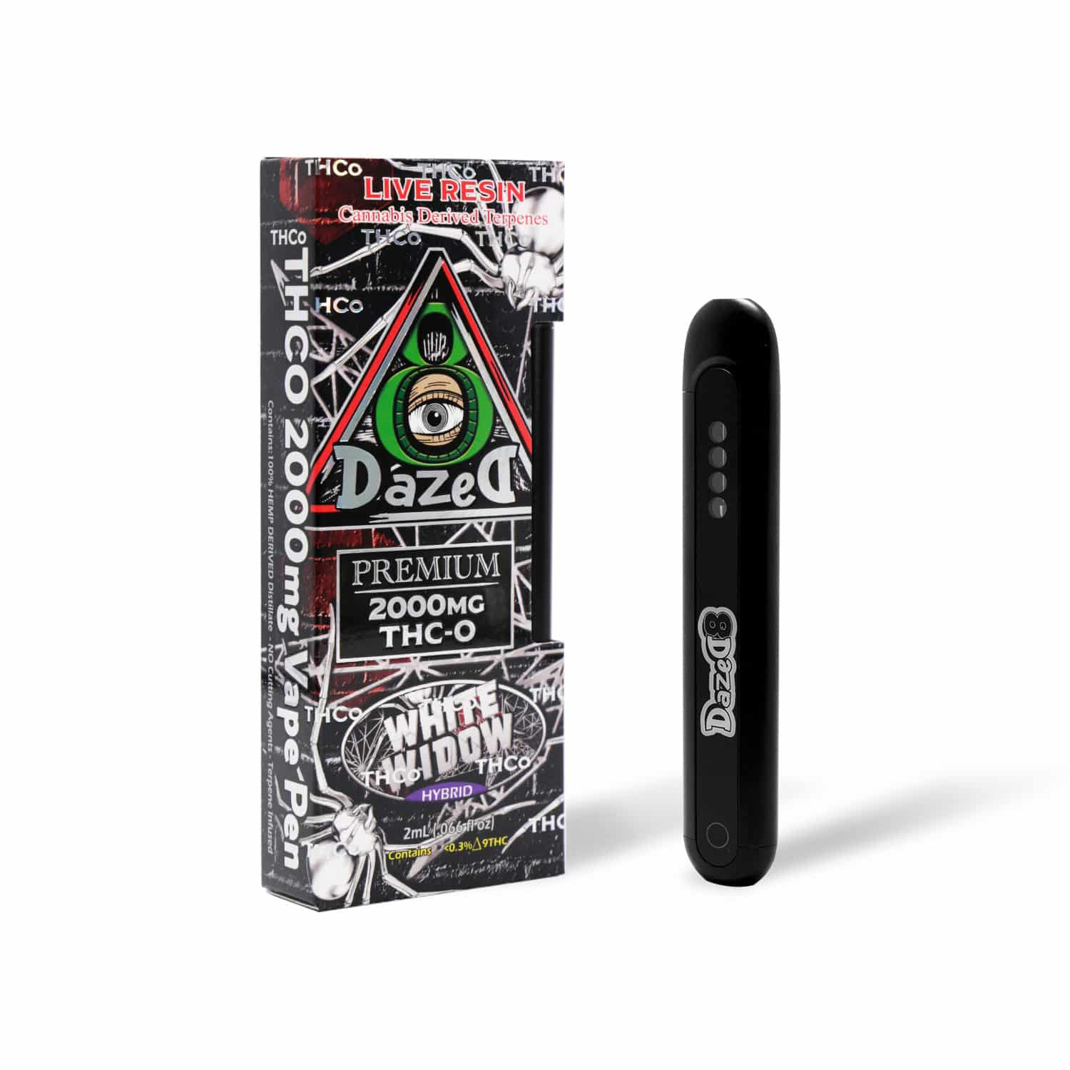 DazeD8 White Widow Live Resin THC-O Disposable (2g) Best Price