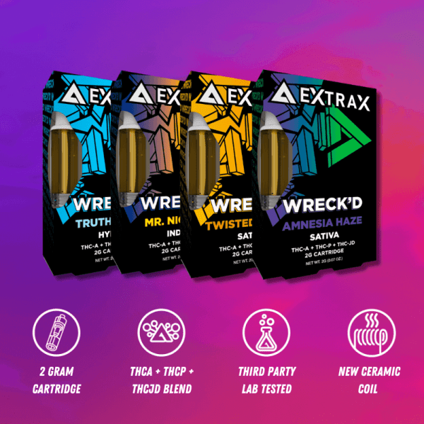 Delta Extrax THCA + THCP 2G Cartridge | Wreck’d Series Best Price