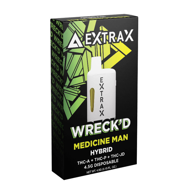 Delta Extrax Medicine Man | Disposable THCA 4.5G | Wreck’d Best Price