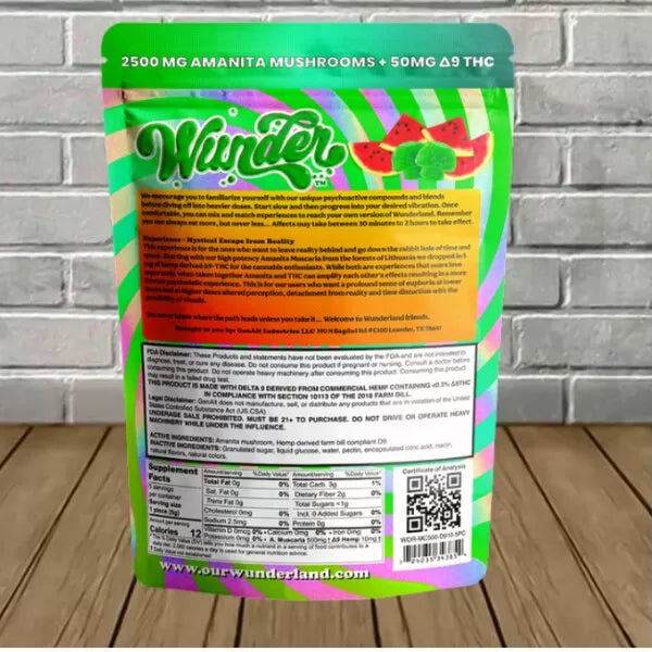 Wunder Amanita Muscaria + Delta 9 Gummies 2500mg Best Price