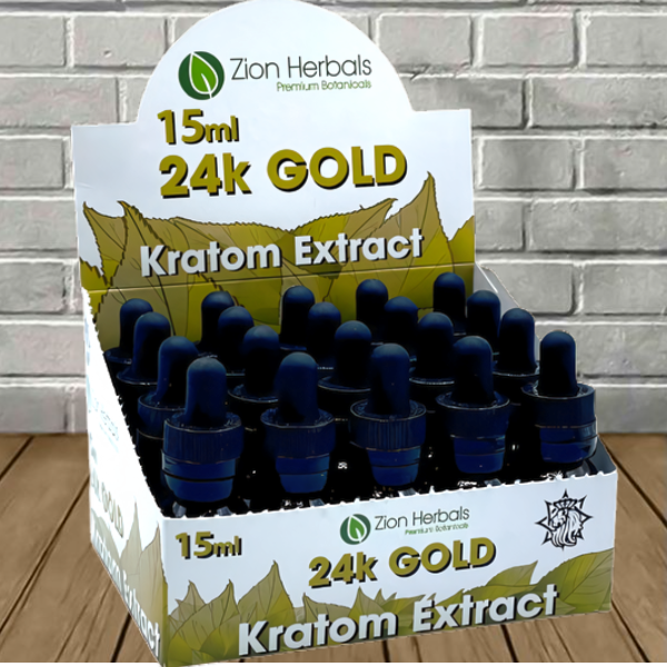 Zion Herbals 24K Gold Liquid Kratom Extract 15ml Best Price