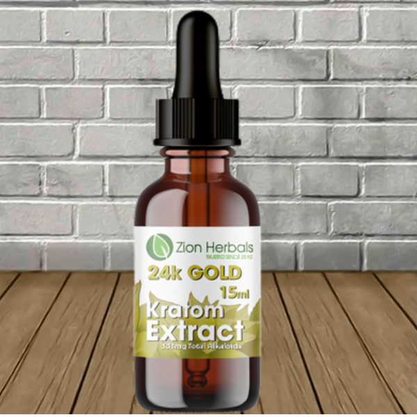 Zion Herbals 24K Gold Liquid Kratom Extract 15ml Best Price