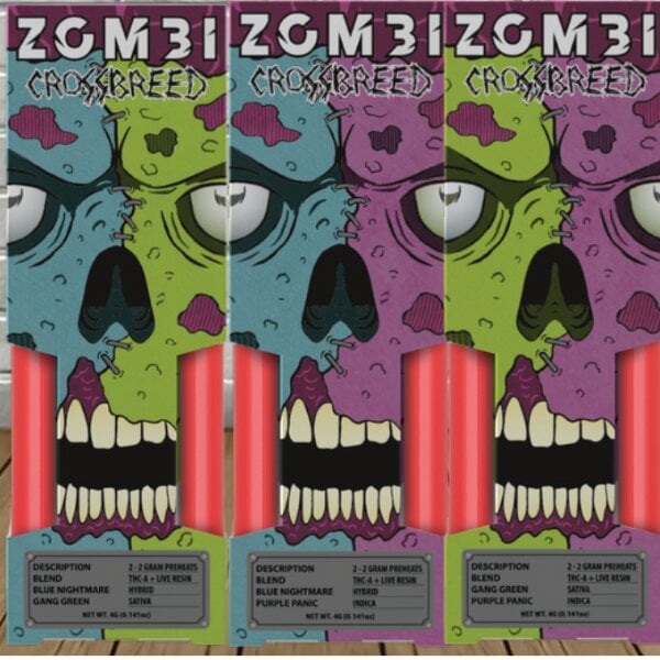 Zombi Crossbreed Live Resin THCa Duo Disposable 4g Best Price