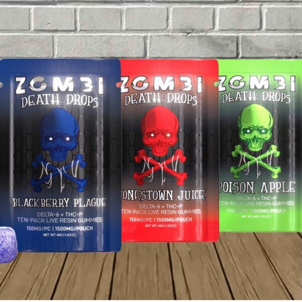 Zombi Death Drops Gummies D6 + THCP 1500mg Best Price