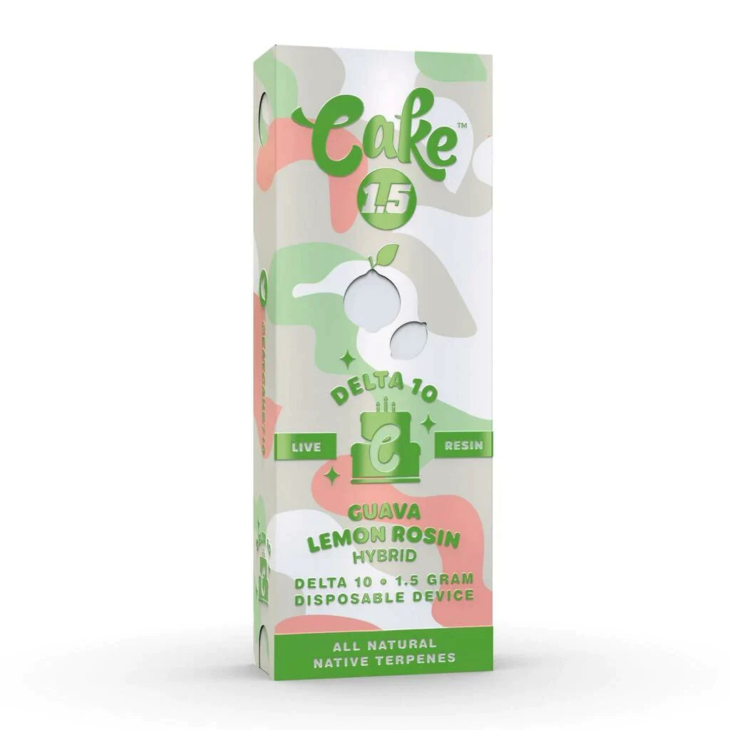 Cake Guava Lemon Rosin Live Resin Delta 10 Disposable (1.5g) Best Price
